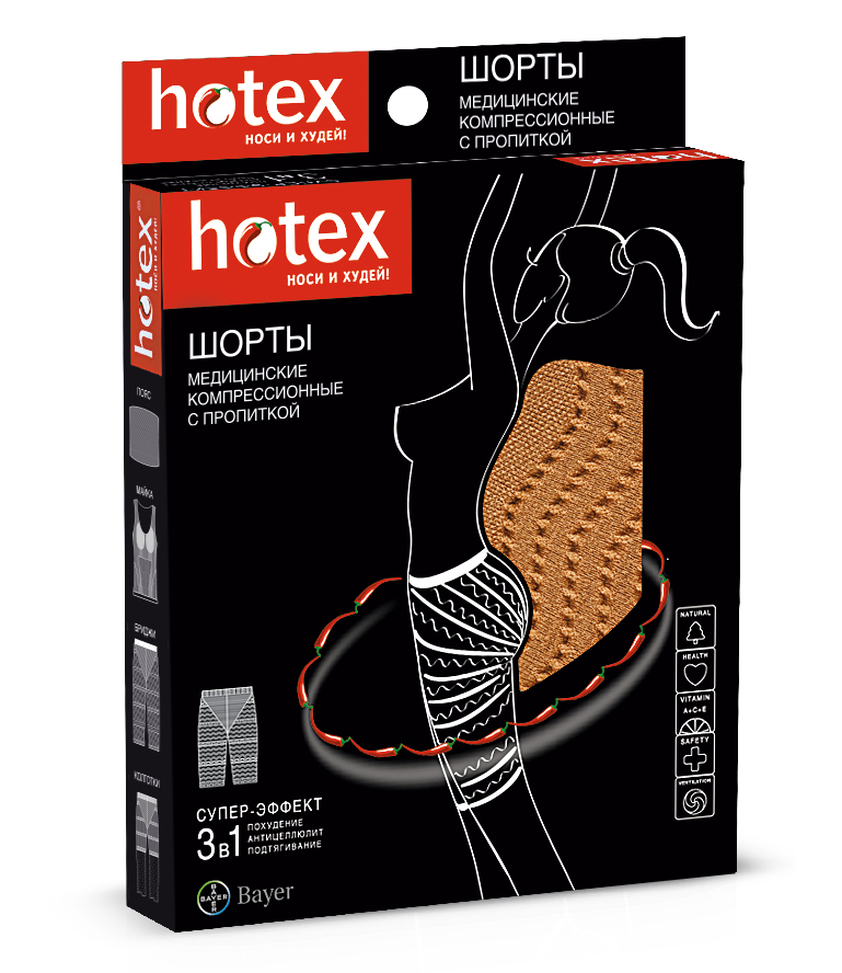 Hotex шортики корректирующие черные