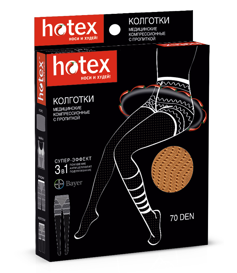 Hotex колготки с шортиками корректирующие беж. 70ден