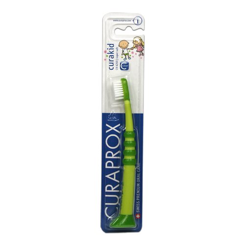 Курапрокс Curaprox зубная щетка детская с гумированной ручкой от 0 до 4-х лет Куракид