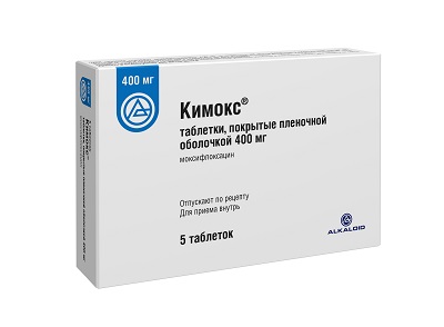 Кимокс таб. 400мг №5 (Моксифлоксацин) антибиотик Рх
