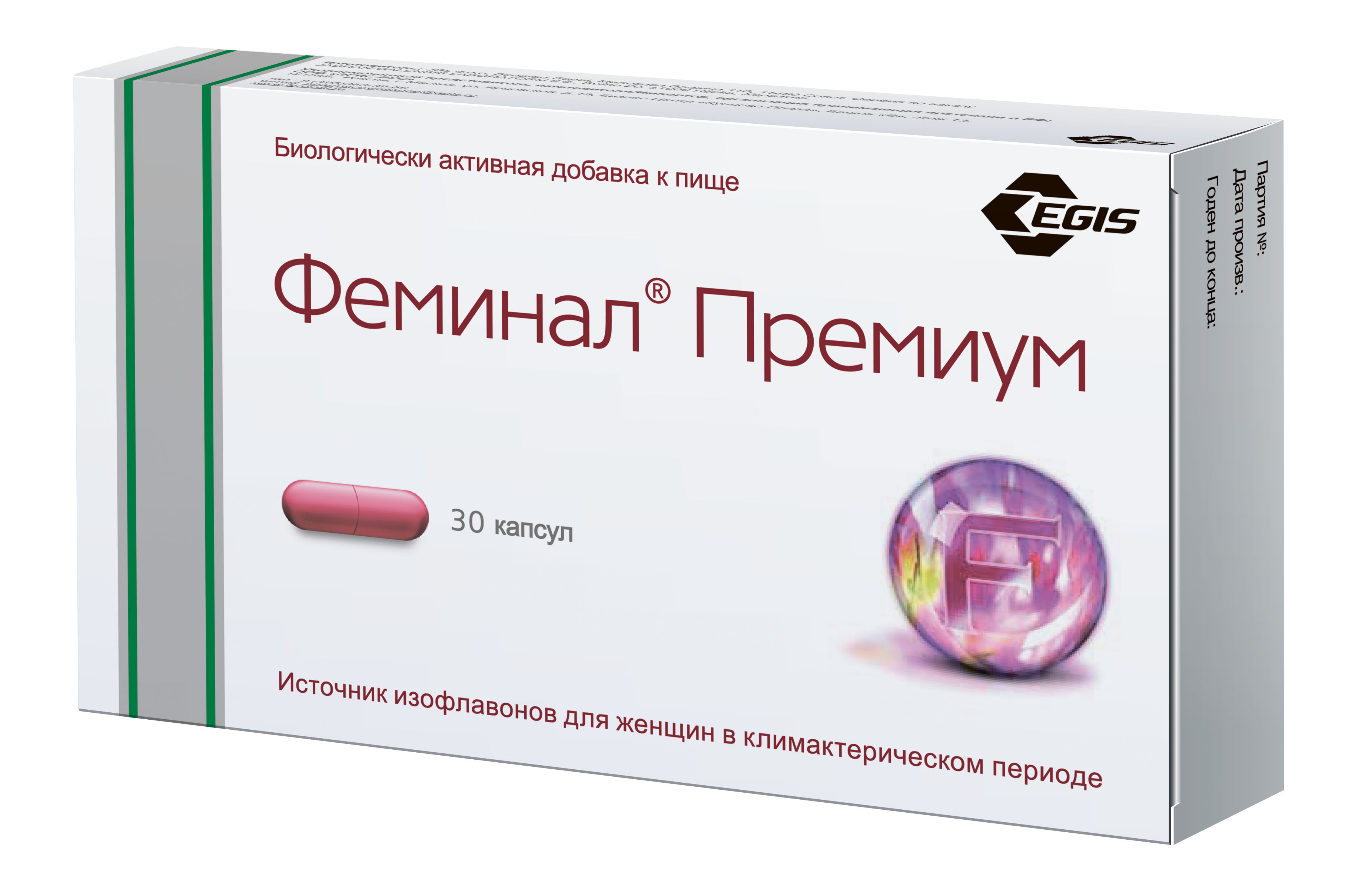 Феминал Премиум капс. 160мг №30 при климаксе БАД