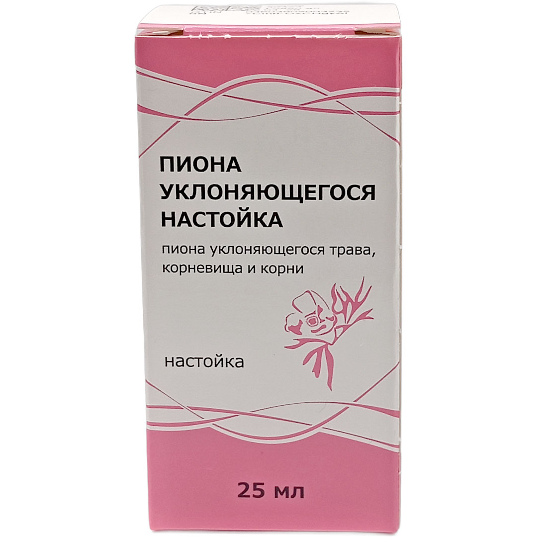 Пиона уклоняющегося настойка 25мл успокаивающее (Тульская ФФ)