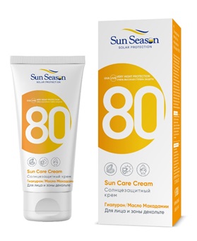Сан Сизон (Sun Season) Крем солнцезащитный SPF-80 50мл д/лица и зоны декольте