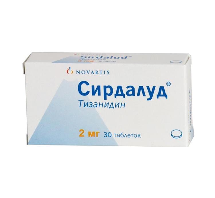 Сирдалуд таб. 2мг №30 (Тизанидин) обезболивающее Рх