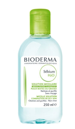 Биодерма Себиум H2O 250мл мицелловый раствор д/жирной и смешанной кожи лица 