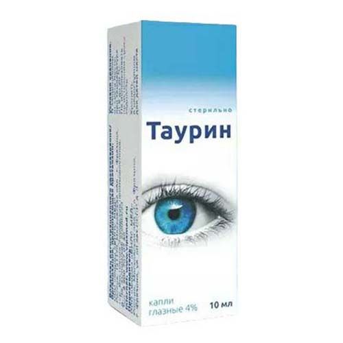 Таурин гл. капли 4% 10мл от катаракты
