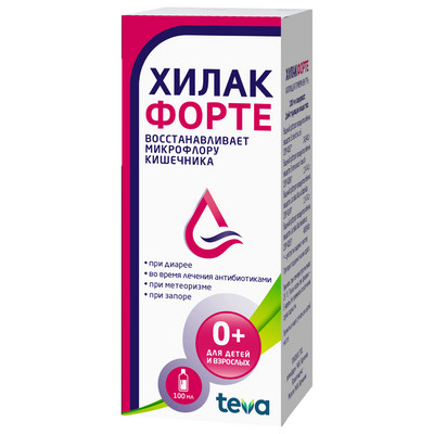 Хилак форте капли 100мл для улучш.микрофлоры кишечника