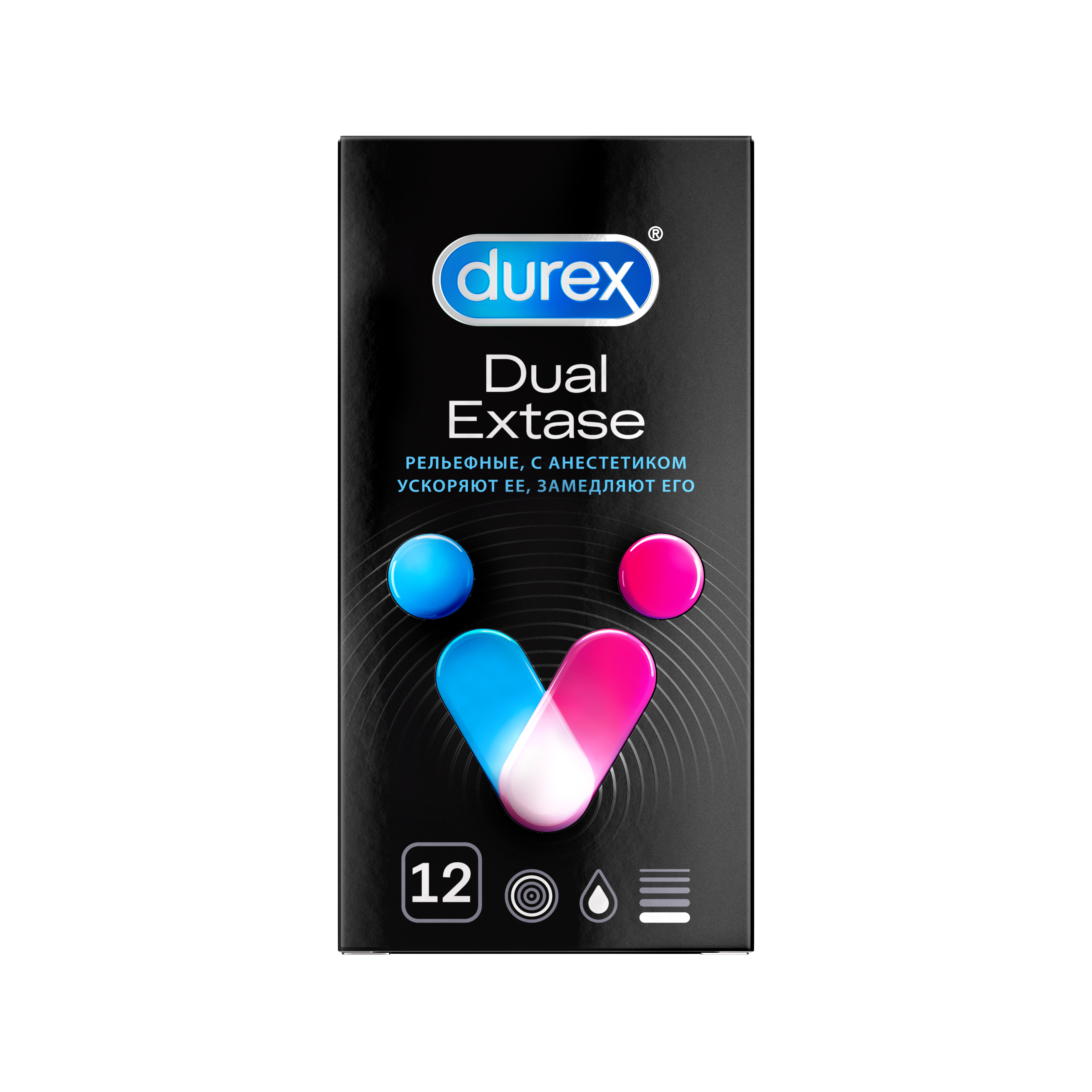 Дюрекс презервативы №12 одновременный оргазм Dual Extase