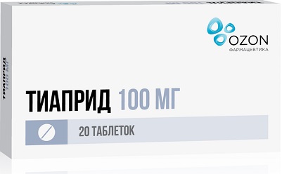 Тиаприд таб. 100мг №20 нейролептик Рх (Озон)