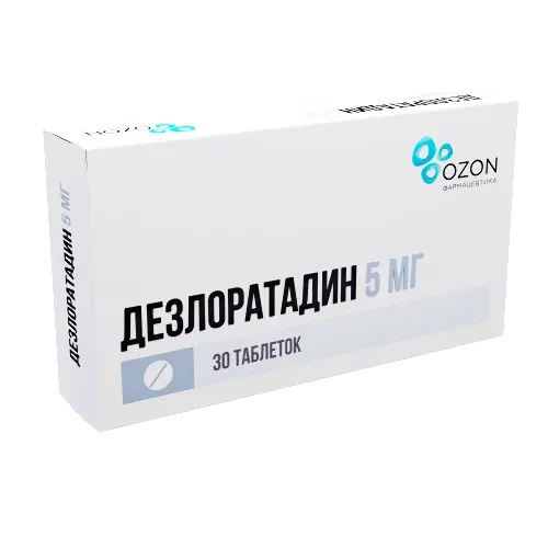 Дезлоратадин таб. 5мг №30 от аллергии (Озон)