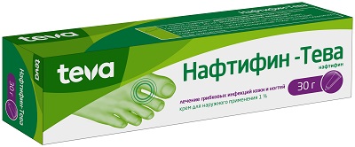 Нафтифин-Тева крем 1% 30г от грибка кожи