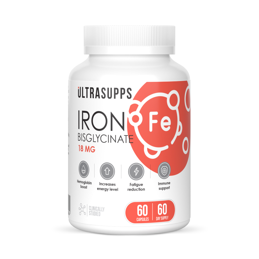 Ультрасаппс(UltraSupps) Железо капс. №60 при анемии БАД