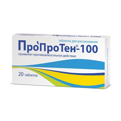 ПроПроТен-100 таб. №20 при алкогольной зависимости