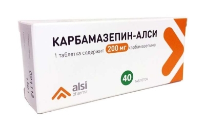 Карбамазепин-Алси таб. 200мг №40 противоэпилептическое Рх