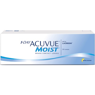 Линзы контактные 1-Day Acuvue Moist R 8,5 D -3,50 №30 однодневные