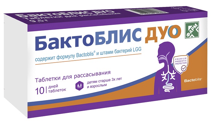 Бактоблис ДУО таб. д/рассасывания №10 БАД