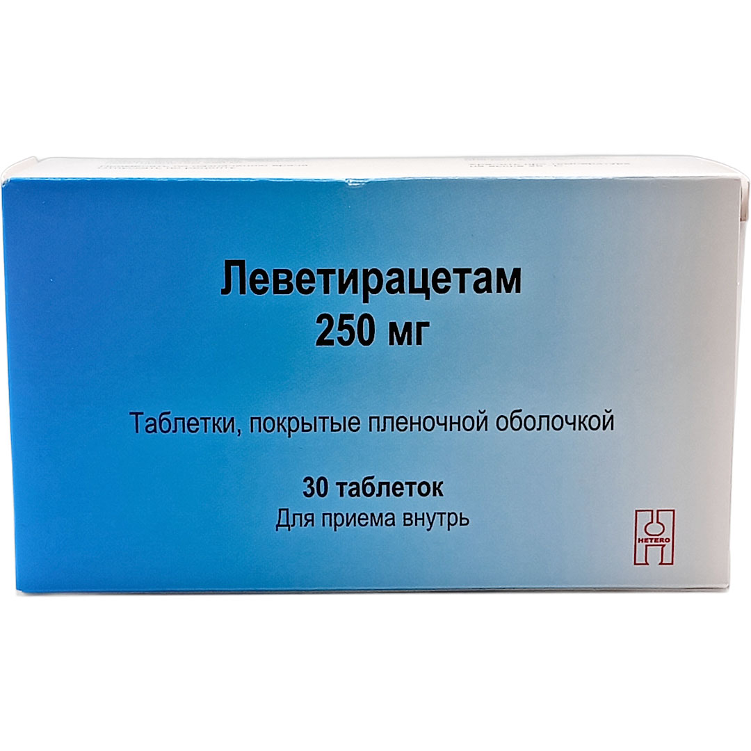 Леветирацетам таб. 250мг №30 противоэпилептическое Рх (Макиз-Фарма)