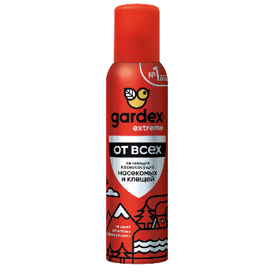 Гардекс Экстрим аэрозоль от Всех летающих кровососущих насекомых и клещей 150мл