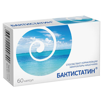 Бактистатин 500мг капс №60 для улучш.микрофлоры кишечника БАД