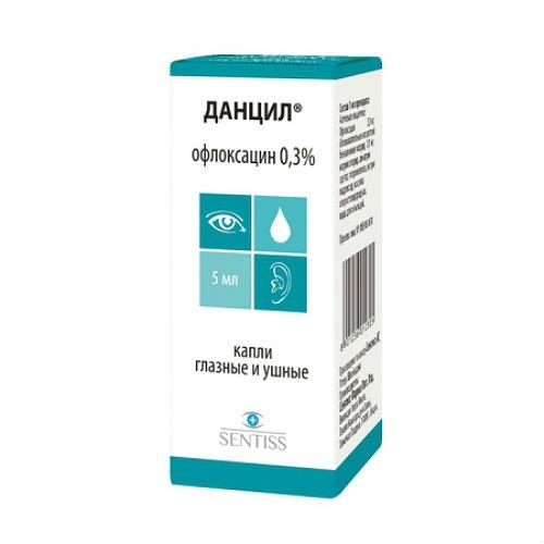 Данцил капли глазные и ушные 5мл