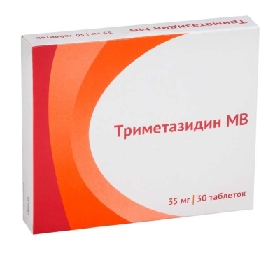 Триметазидин МВ таб. 35мг №30 при ишемич.болезни(стенокардии) Рх (Озон)