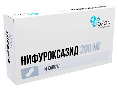 Нифуроксазид капс. 200мг №14 кишечные антисептики (Озон)