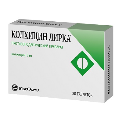 Колхицин Лирка таб. 1мг №30 при подагре Рх