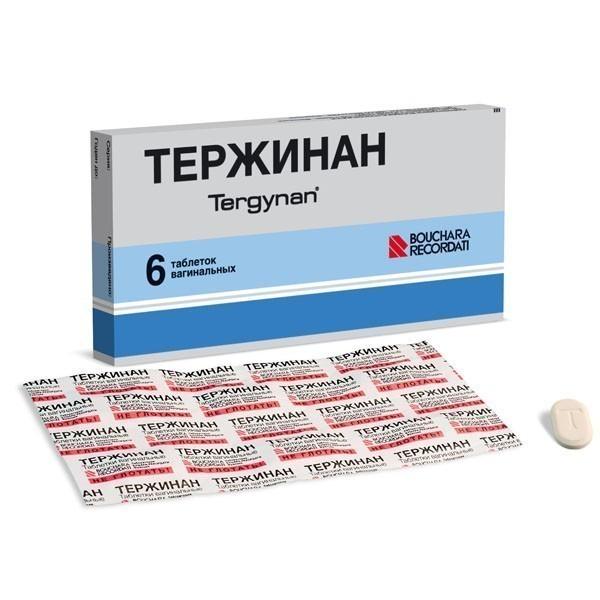 Тержинан ваг.таб. №10 от вагинальных инфекций Рх