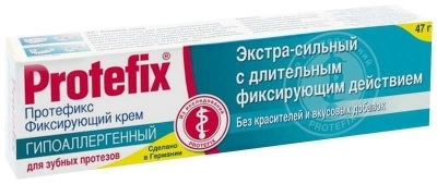 Протефикс экстра-сильный гипоаллергенный крем 40мл д/фиксации зубных протезов