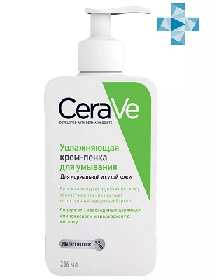 CeraVe(Цераве) крем-пенка д/умывания увлажняющая 236мл д/норм.и сухой кожи лица