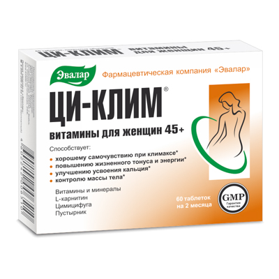 Ци-Клим витамины д/женщин 45+ таб. №60 при климаксе БАД