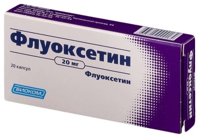 Флуоксетин капс. 20мг №20 антидепрессант Рх (Биоком)