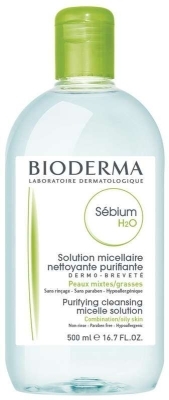 Биодерма Себиум H2O мицеллярная вода 500мл д/очищения и демакияжа