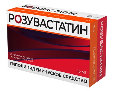 Розувастатин таб. 10мг №90 при атеросклерозе Рх (Велфарм)
