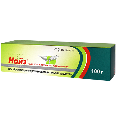 Найз гель 1% 100г (Нимесулид) обезболивающее