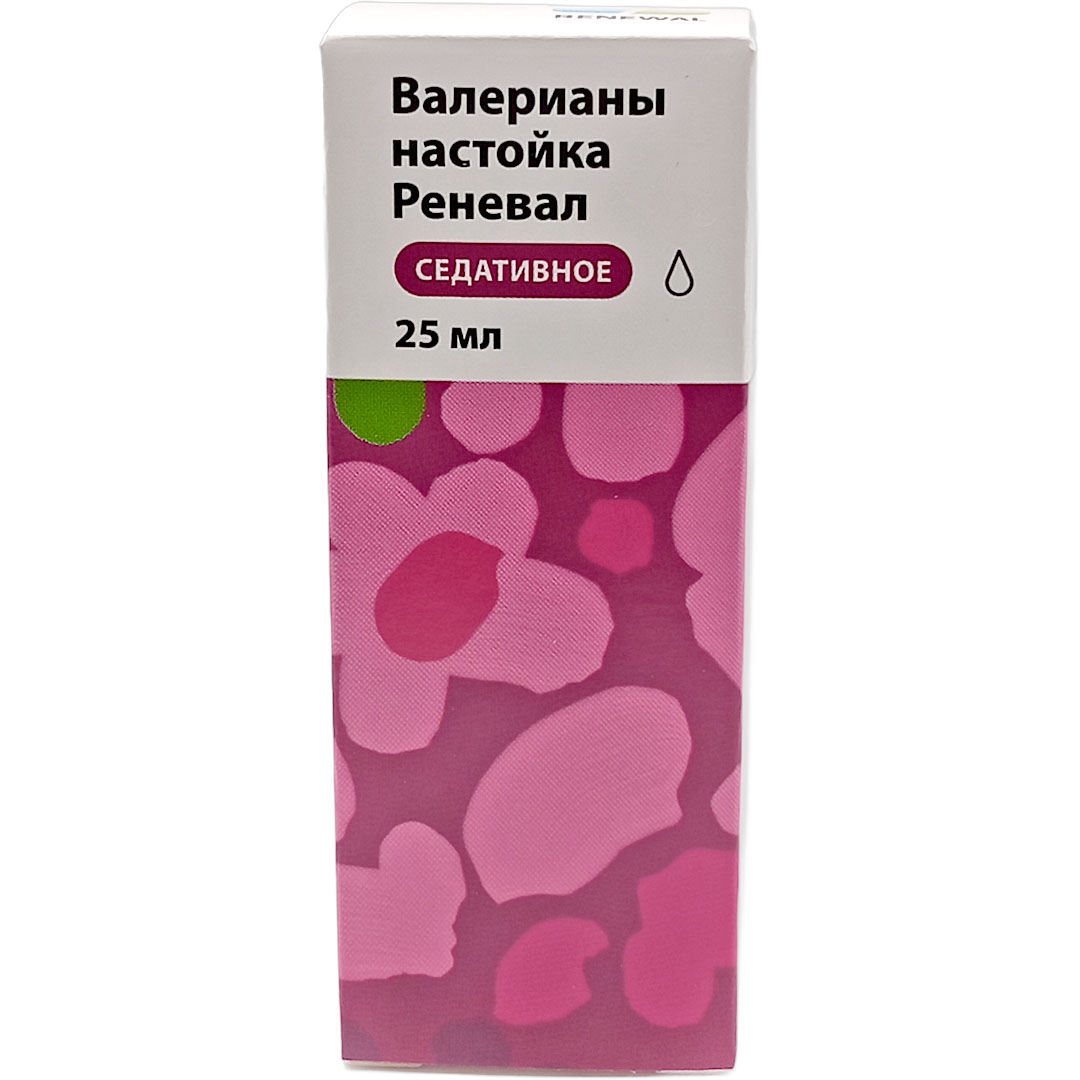 Валерианы настойка 25мл успокаивающее Renewal