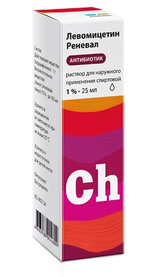 Левомицетин Реневал спирт.р-р 1% 25мл антисептик Renewal