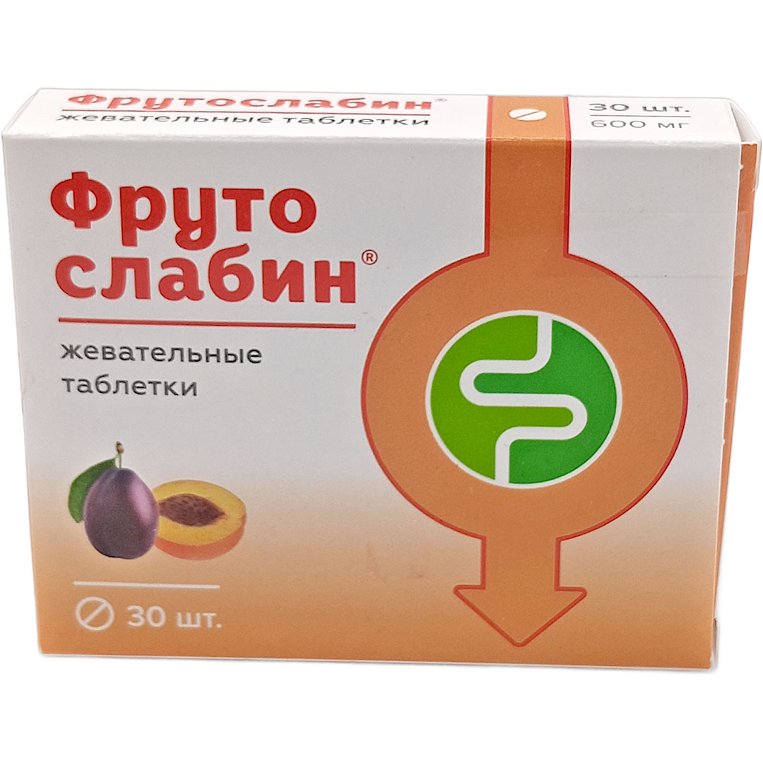 Фрутослабин таб. 600мг №30 слабительное БАД