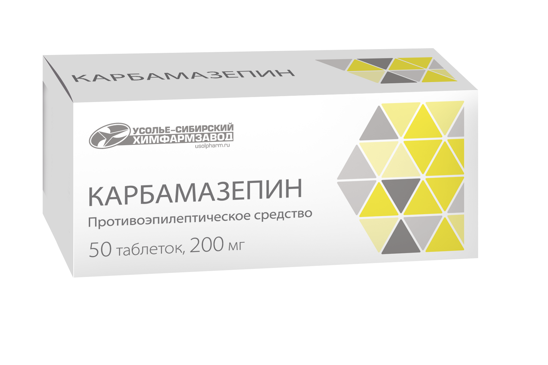 Карбамазепин таб. 200мг №50 противоэпилептическое Рх (Усолье)