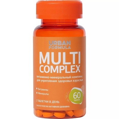 Мульти комплекс (Multi Complex) таб. №60 (Urban Formula) витамины общеукрепляющие БАД