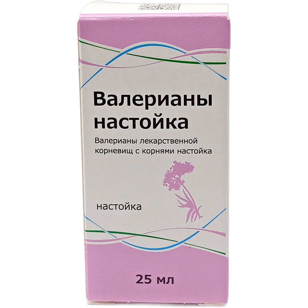 Валерианы настойка 25мл успокаивающее (Тульская ФФ)