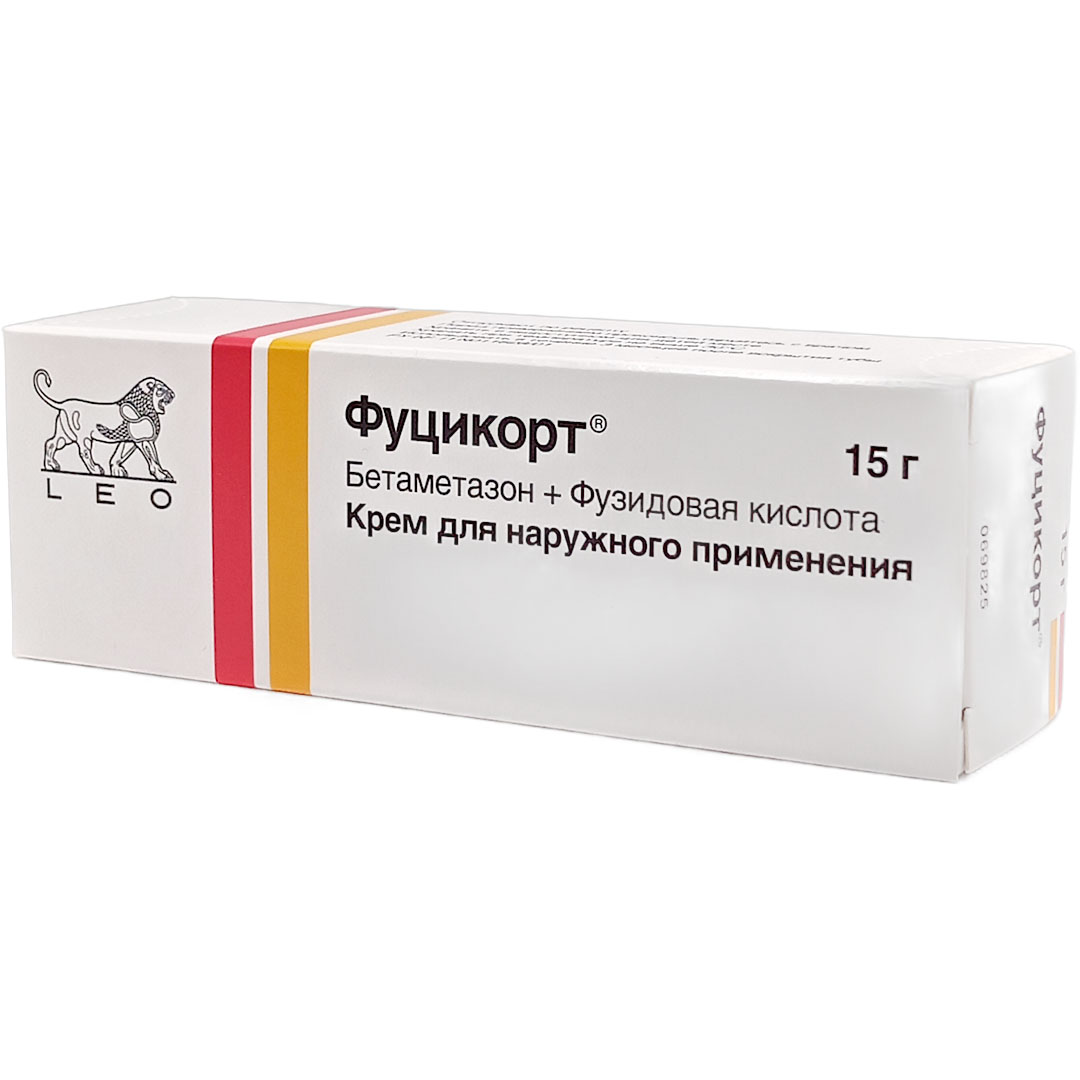 Фуцикорт крем 15г при воспалении кожи Рх