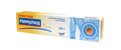 Нимулид гель 1% 120г (Нимесулид) обезболивающее