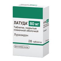 Латуда таб. 80мг №28 (Луразидон) нейролептик Рх