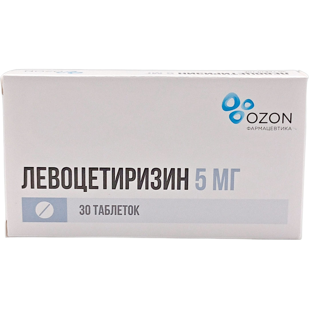 Левоцетиризин таб. 5мг №30 от аллергии (Озон)