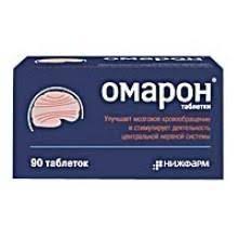 Омарон таб. №90 (Пирацетам+Циннаризин) для улучш.мозгового кровообращ. Рх