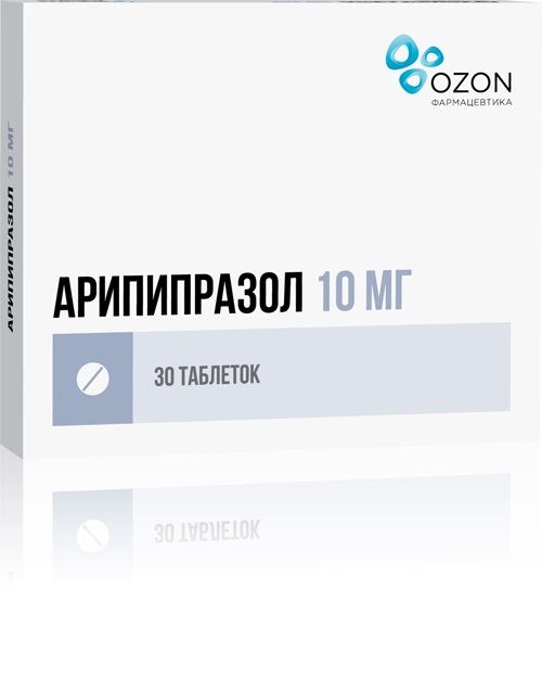 Арипипразол таб. 10мг №30 нейролептик Рх (Озон)