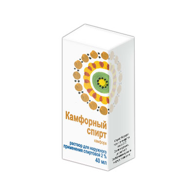 Камфорный спирт 2% фл. 40мл (Кировская ФФ)