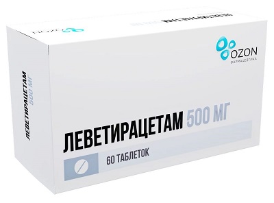 Леветирацетам таб. 500мг №60 противоэпилептическое Рх (Озон)