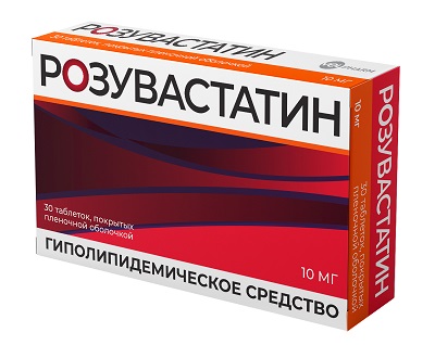 Розувастатин таб. 10мг №30 при атеросклерозе Рх (Велфарм)